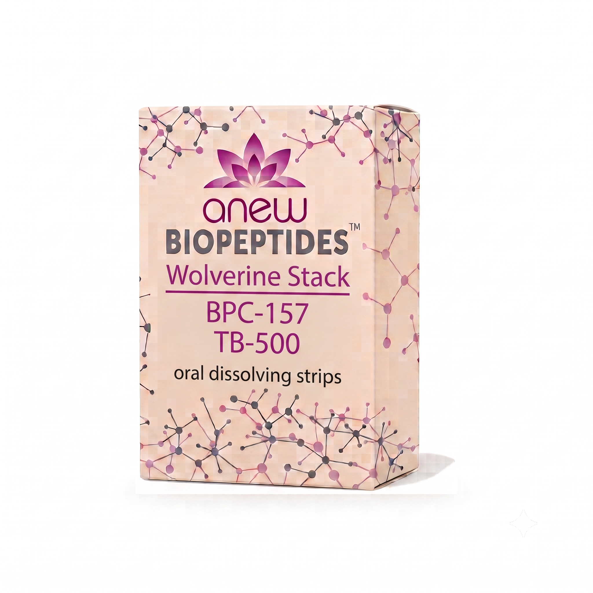 Peptide Wolverine strips BPC-157, TB-500 0.80mg per serving (0.30 BPC and 0.50 of TB500)